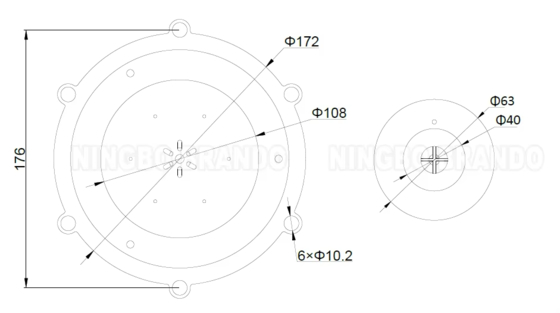 M/D102 TPE Membraan Kit Voor 3.5'' 4'' Autel Stofafscheider Pulse Jet Klep
