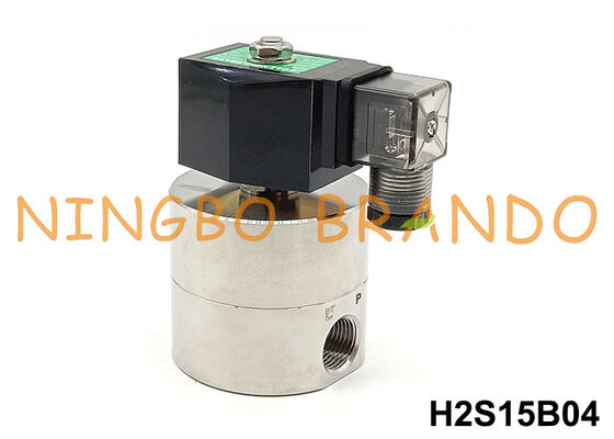 1/2'' 200 bar Hoogdruk solenoïde klep van roestvrij staal 24V 110V 220V