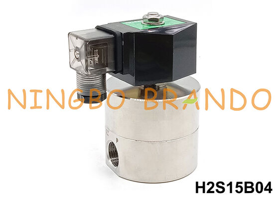 1/2'' 200 bar Hoogdruk solenoïde klep van roestvrij staal 24V 110V 220V