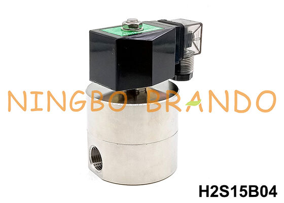 1/2'' 200 bar Hoogdruk solenoïde klep van roestvrij staal 24V 110V 220V