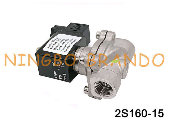 2S160-15 1/2 inch 2/2-weg roestvrijstalen membraanventiel