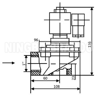 WXYD TDF-Z-25 1' rechthoekige pulsjetklep voor industriële zakfilter