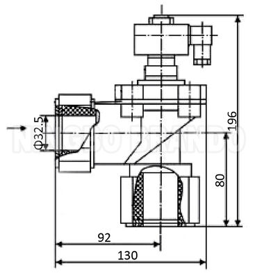 WXYD 1'' TDF-K25 Puls Jet Valve met dressermoer voor industriële zakfilter