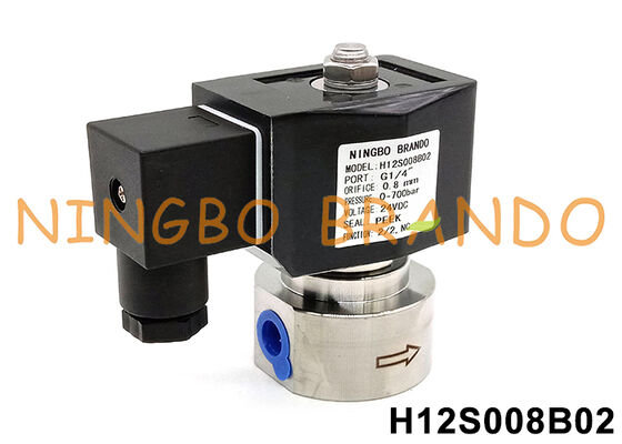 700 bar 10000 PSI Hoogdruksolenoïde klep1/4' 220V 110V 24V 12V