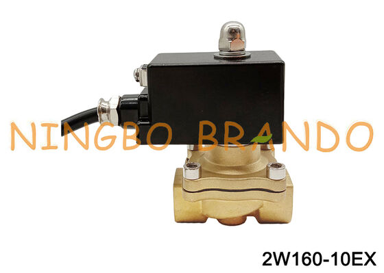 3/8 '' Explosieveilige watermessing magneetventiel 12V 24V DC 110V 220V AC