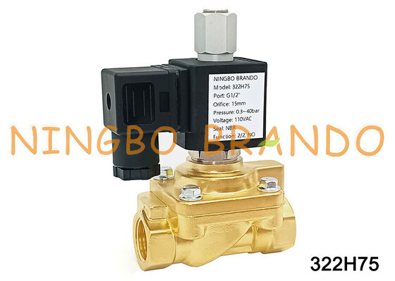 Parker Type 322H75 1/2'' Normaal open magneetventiel 40 bar 24V 110V 220V