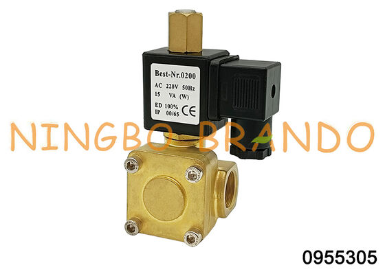 0955305 1/2'' Normaal Gesloten Messing Solenoïdeklep 220V 110V 24V
