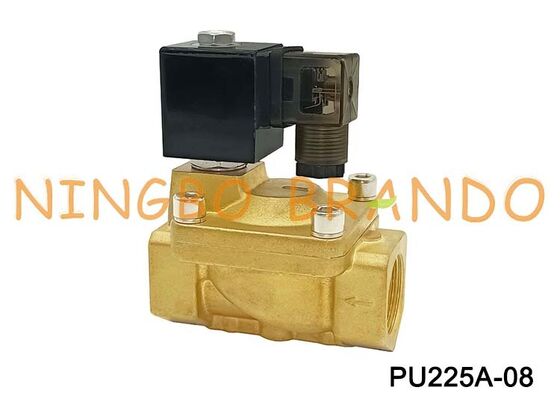 PU225A-08 SHAKO Type 1 '' Water Lucht Messing Magneetventiel 24VDC 110VAC 220VAC