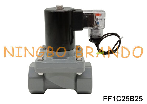 1'' inch anti-corrosie zout water zuurbestendige solenoïde CPVC-klep DN25