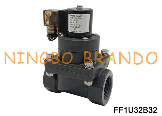 1-1/4'' UPVC Chemisch Anticorrosief Elektrisch Magneetventiel DN32