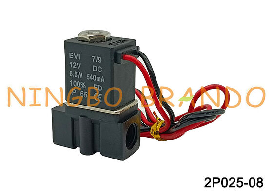 2P0250-08 2-weg magneetventiel 1/4'' Kunststof pneumatisch magneetventiel