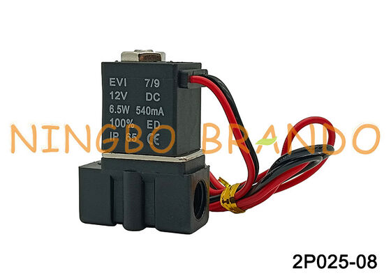 2P0250-08 2-weg magneetventiel 1/4'' Kunststof pneumatisch magneetventiel