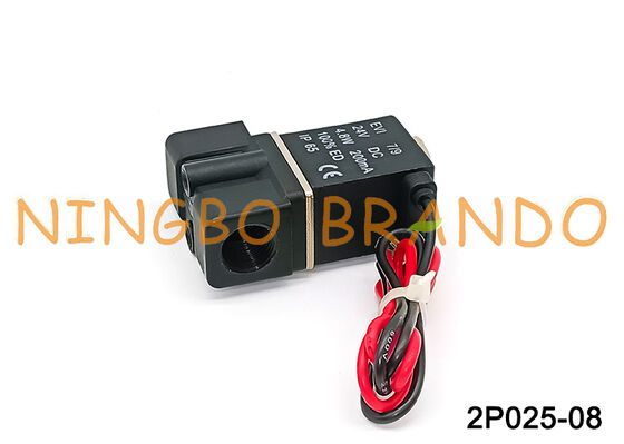 2P025-08 Kunststof pneumatisch directwerkend magneetventiel voor luchtwater DC24V