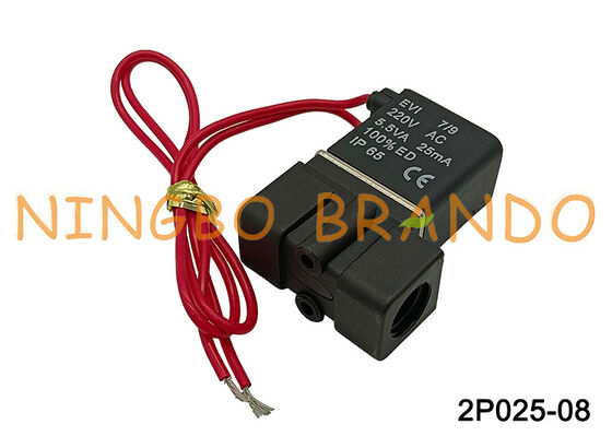 2p025-08 Plastic Airtac magneetventiel vloeistofregeling AC220V AC110V DC24V DC12V