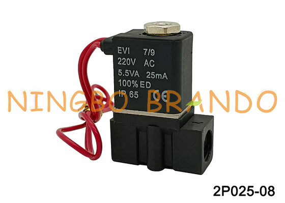 2p025-08 Plastic Airtac magneetventiel vloeistofregeling AC220V AC110V DC24V DC12V