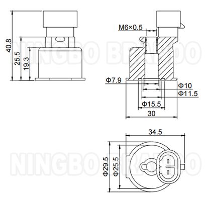 7,8 mm Spoel voor LPG CNG IG6 IG7 Injector Rail
