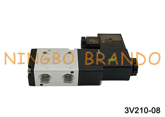 Airtac Type 3V210-08-NC 3V210-08-NO Magneetventiel 3/2 weg 3V200 Serie