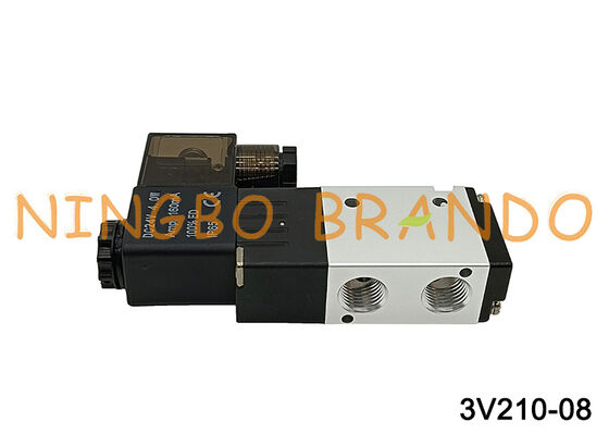 Airtac Type 3V210-08-NC 3V210-08-NO Magneetventiel 3/2 weg 3V200 Serie