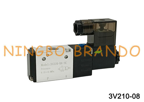 Airtac Type 3V210-08-NC 3V210-08-NO Magneetventiel 3/2 weg 3V200 Serie