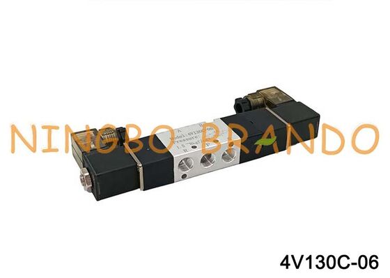 Airtac Type 4V130C-06 Solenoïde Luchtklep 3 Positie 5 Poort 1/8 '' Pneumatische Regelklep
