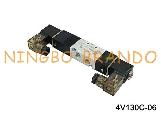 Airtac Type 4V130C-06 Solenoïde Luchtklep 3 Positie 5 Poort 1/8 '' Pneumatische Regelklep