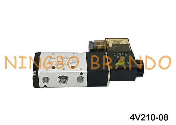 Airtac Type 4V210-08 magneetventiel 5/2-weg 4V200-serie