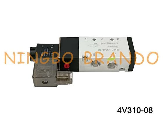 Airtac Type 4V310-08 magneetventiel 5-weg 2 positie 4V300-serie