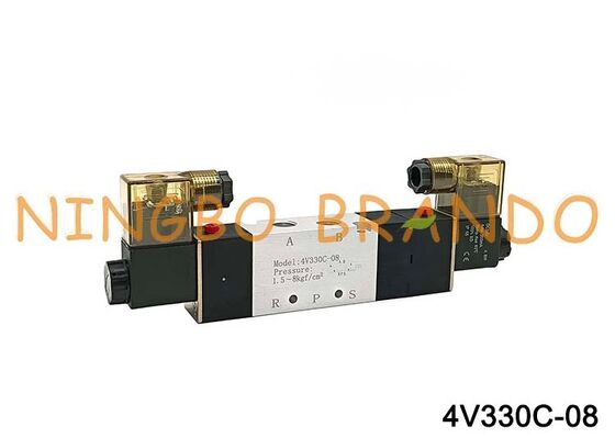 AIRTAC Type magneetventiel Luchtventiel 4V330C-08 DC 12V 24V AC 110V 220V