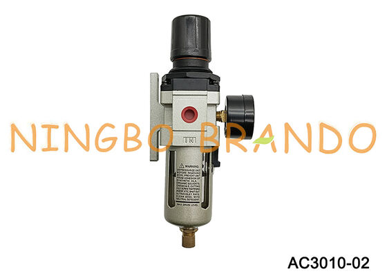 AC3010-02 1/4'' Filterregelaar Smeerapparaat FRL Pneumatische luchtbronbehandeling