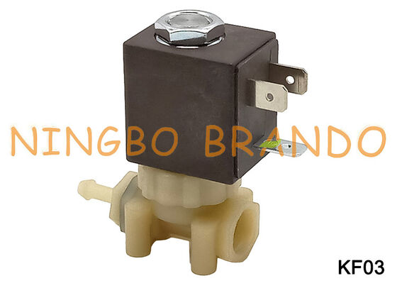 Koffie Espresso Maker 1/8 ''2 Weg Food Grade Veilig PA66 Plastic Magneetventiel DC24V KF03