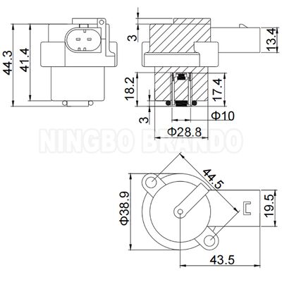 12VDC 4Z01015200 Solenoïde spoel voor compressor met luchtophangpomp