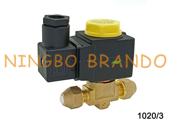 1020/3 Koelmiddelsolenoïdeklep Castel Type NC Flare Aansluiting 3/8''