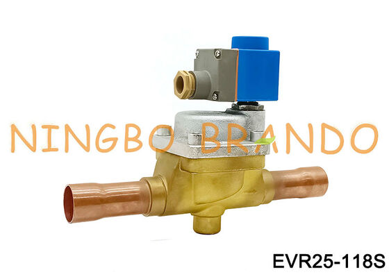 Danfoss Type 032L2201 Magneetventiel EVR 25 Soldeer ODF 1 1/8 in
