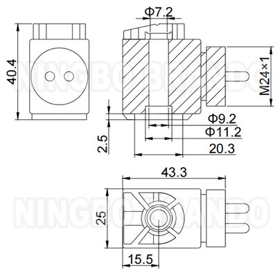 24VDC magnetrolle voor Scania Truck Gearbox Valve 1423566 1364636