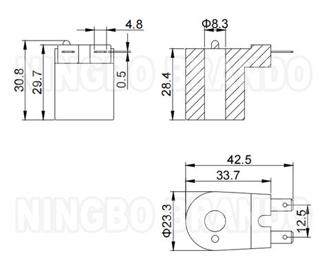 521073 Gas-solenoïde-kit voor voorstedelijke waterverwarmingskleppen 12 volt