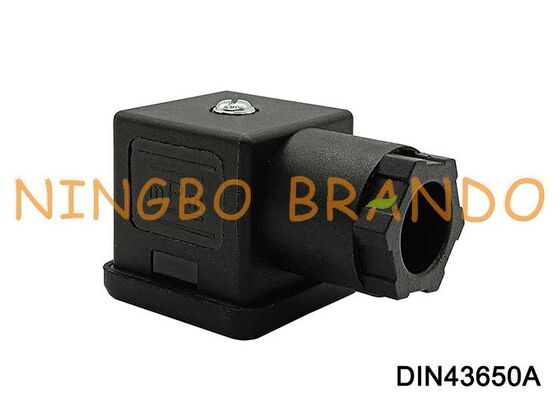 DIN43650A magneetspoelconnector 18 mm 3-pins DIN 43650 type A