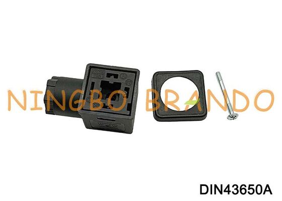DIN43650A magneetspoelconnector 18 mm 3-pins DIN 43650 type A