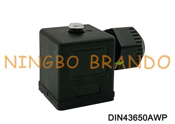 DIN43650A waterdichte magneetventielspoelconnector IP67