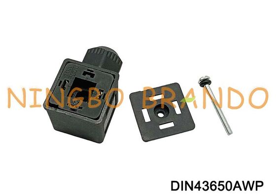 DIN43650A waterdichte magneetventielspoelconnector IP67