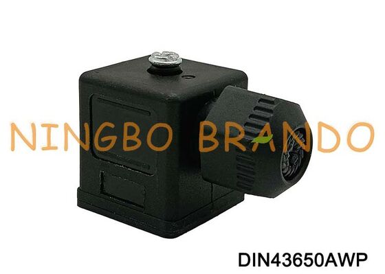 DIN43650A waterdichte magneetventielspoelconnector IP67