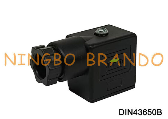 Magneetventielspoelconnector DIN43650 B MPM Zwart DIN 43650 Type B
