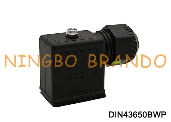 DIN43650B Waterproof Solenoid Valve Coil Connector IP67 DIN 43650 Form B