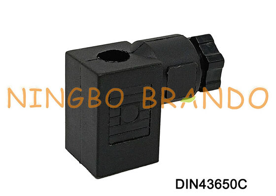 Magneetventielspoelconnector DIN43650 C MPM Zwart DIN 43650 Type C