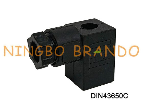 Magneetventielspoelconnector DIN43650 C MPM Zwart DIN 43650 Type C