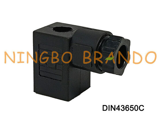 Magneetventielspoelconnector DIN43650 C MPM Zwart DIN 43650 Type C