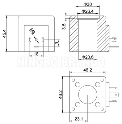 Vickers Type 02-101726 02-101728 Hydraulische magneetventielspoel 110VAC 220VAC