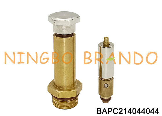 Messing magneetventiel anker 2-weg NC solenoïde plunjerbuis en ijzeren kern 14 mm OD