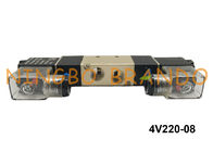 BSPT 1/4“ het Type van 4V220-08 AirTAC de Pneumatische Dubbele Elektrocontrole Lichte DC24V van de Solenoïdeklep