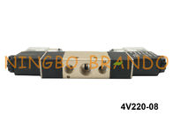 BSPT 1/4“ het Type van 4V220-08 AirTAC de Pneumatische Dubbele Elektrocontrole Lichte DC24V van de Solenoïdeklep