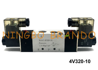 3/8“ NPT 4V320-10 AirTAC-Type Dubbele Solenoïdeklep 2 Positie 5 Manier DC12V DC24V AC110V AC220V